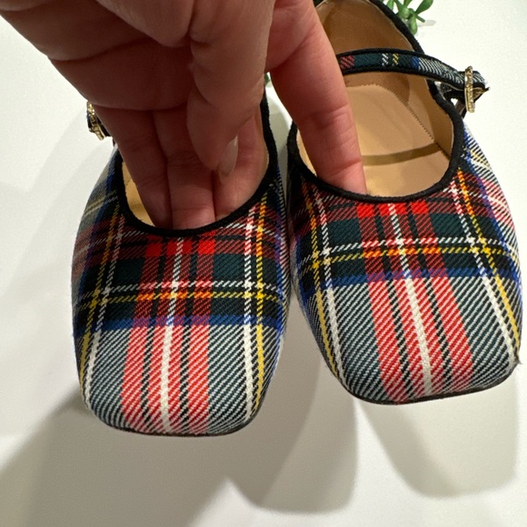 J.CREW ANAYA MARY JANE FLATS IN SNOWY STEWART TARTAN SIZE 7 - Picture 9 of 9